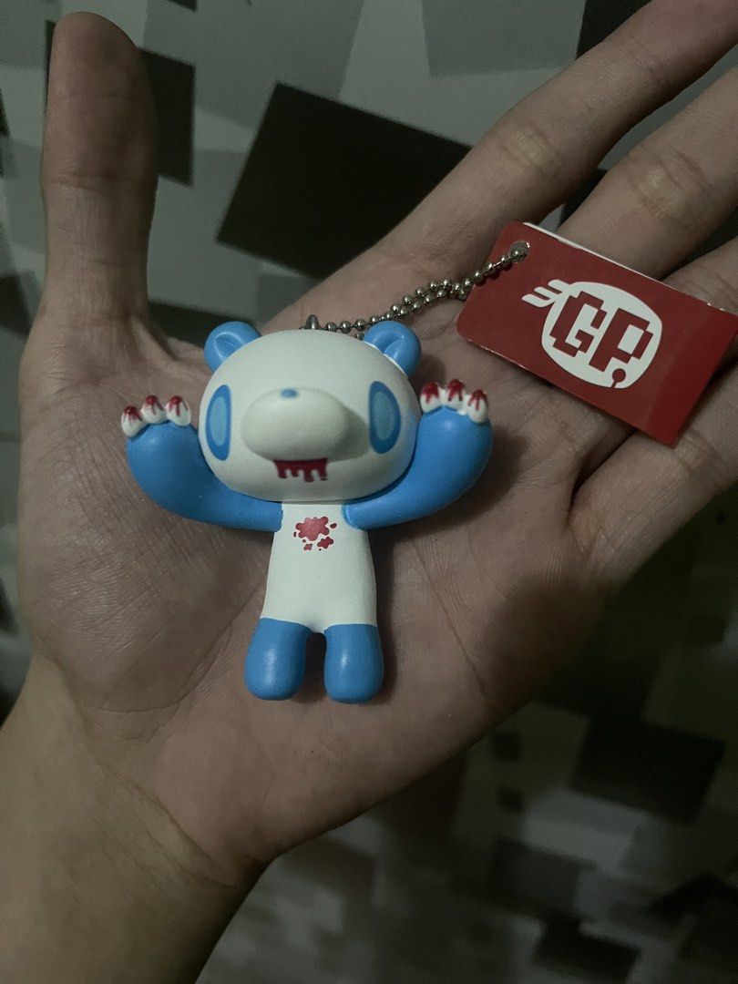 Chax GP Gloomy Bear Figure Keychain Blue (Category: Designer & Blind Box Toys) located in Quezon City. Submitted by ceejay1114 (Listing ID 1465668135, Image 1). Description: - Item: Chax GP Gloomy Bear Figure Keychain - Colorway: White and blue with signature red blood details on mouth, paws, and chest - Authenticity: Official Taito prize item (Model CGP-265) - Condition: Brand new with original red tag attached to the ball chain - Origin: Made i
