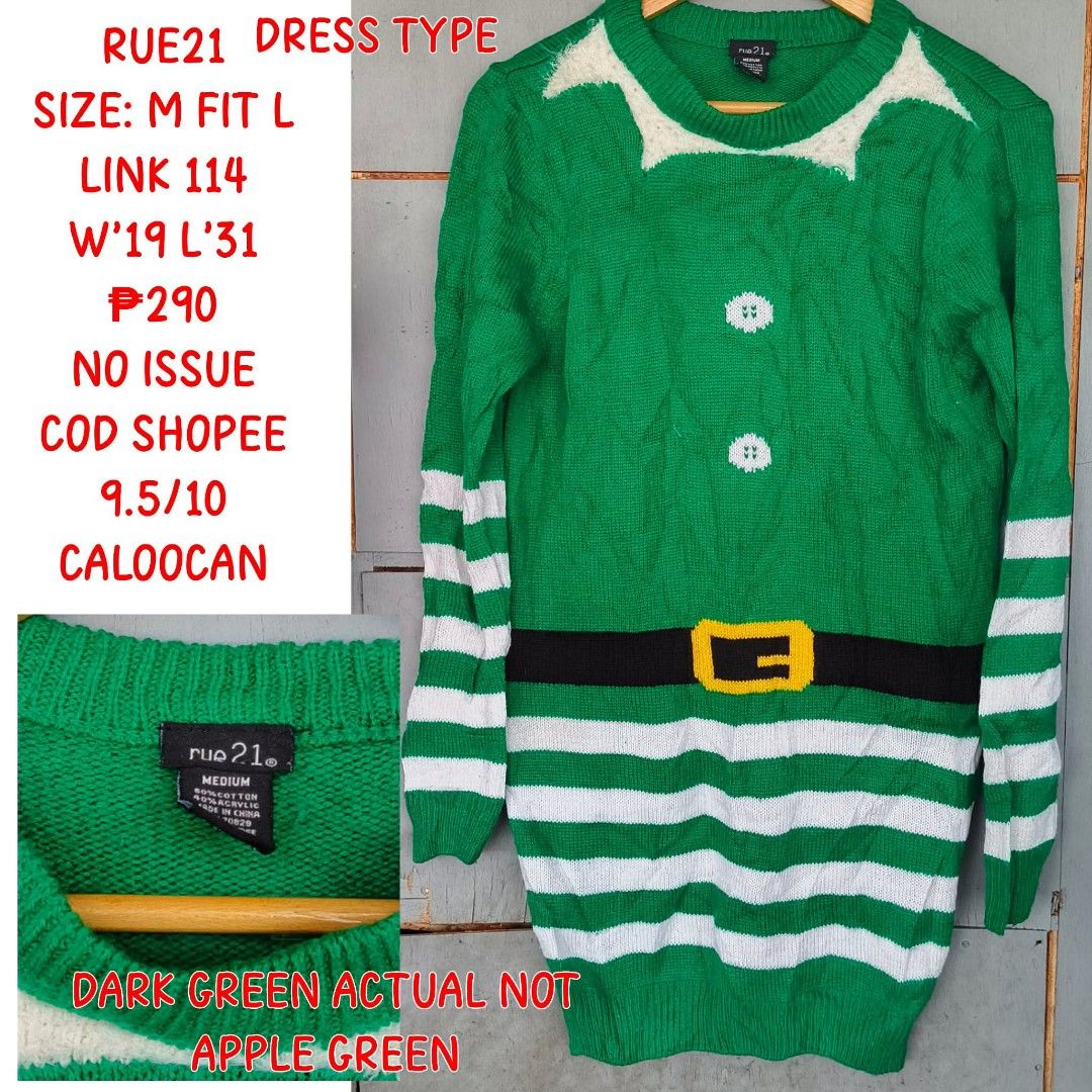 Christmas Sweater (Category: Coats, Jackets and Outerwear) located in Manila. Submitted by ukayukayma98752 (Listing ID 1465745217, Image 1). Description: mini dress sya sa mga 5flat streachable din available sa orange app .payment first kami pag lala.move.