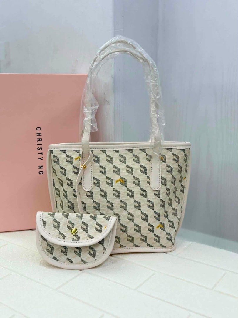 Christy Ng White Mini Russo Tote Bag (Category: Everything Else Others) located in Mandaluyong City. Submitted by bayline999 (Listing ID 1465610805, Image 1). Description: .