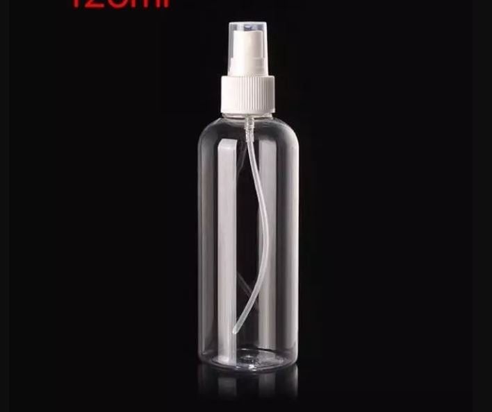 Clear Plastic Spray Bottles 120ml Travel Atomizer 50pcs (Category: Craft Supplies & Tools) located in Caloocan City. Submitted by mysticwind_47efaa (Listing ID 1465682827, Image 3). Description: - Capacity: 120ml clear plastic bottles - Closure: White fine mist trigger tops - Design: Refillable and transparent for easy liquid monitoring - Best for: Travel, skincare, perfumes, sanitizers, and household cleaning solutions - Packaging: Available in 
