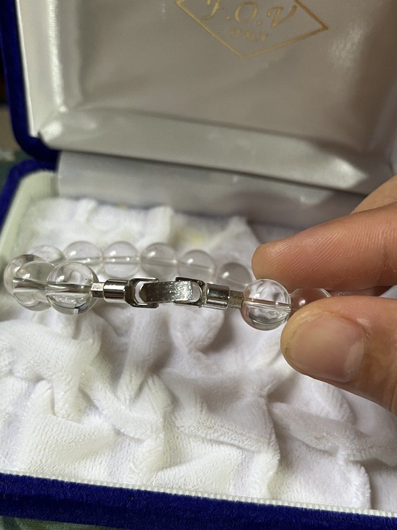 Clear quartz bead bracelet with metal clasp (Category: Bracelets) located in Tandag. Submitted by maryarlale42144 (Listing ID 1465695572, Image 2). Description: Authentic Clear Crystal Beaded Bracelet for Large wrist .