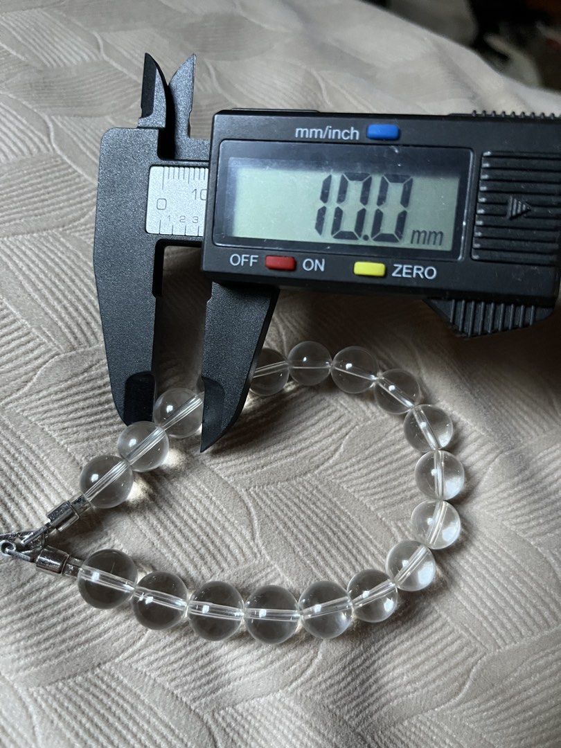 Clear quartz bead bracelet with metal clasp (Category: Bracelets) located in Tandag. Submitted by maryarlale42144 (Listing ID 1465695572, Image 3). Description: Authentic Clear Crystal Beaded Bracelet for Large wrist .