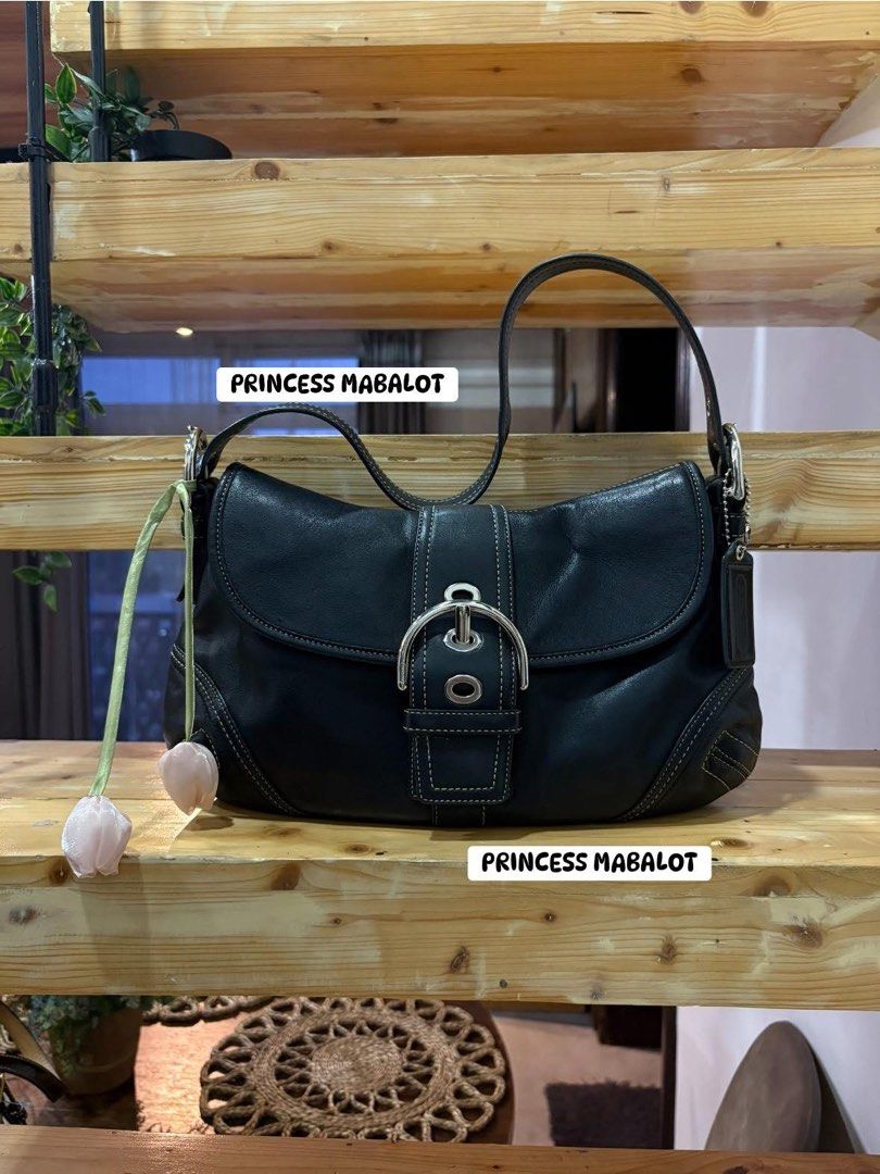COACH SOHO IN LEATHER BLACK (Category: Luxury Bags & Wallets) located in Baguio. Submitted by thursdaygrind.ph (Listing ID 1465597590, Image 1). Description: WITH MINIMAL SIGN OF USE; SCRATCHES BUT NOT NOTICEABLE NO ISSUE ON RUBBER LININGS.