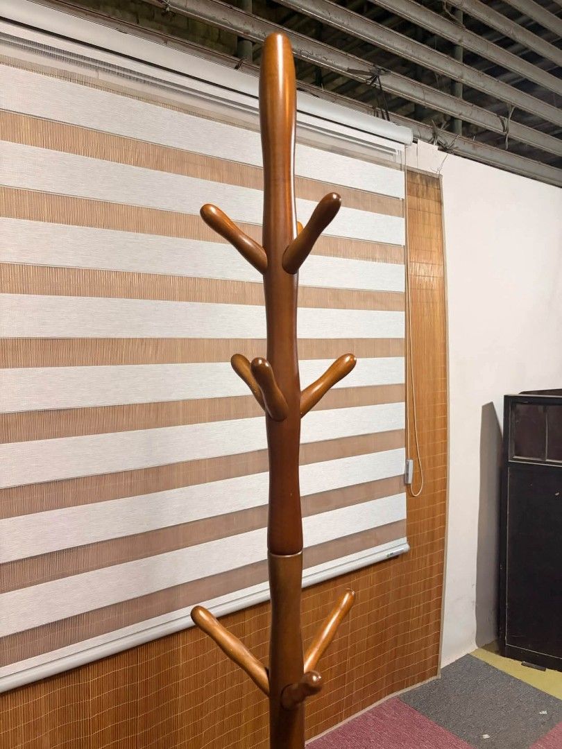 Coat Rack (Category: Other Home Furniture) located in Meycauayan. Submitted by marygracecasimiro (Listing ID 1465622242, Image 3). Description: Freestanding SOLID WOOD Coat Rack COLLAPSIBLE!!! HEAVY-DUTY!!! PWEDENG PWEDE SA RIDER!!! *SEE VIDEO COMMENT Price : 2,500 ✅ Height : 71 inches, 5'11" Almost 6 feet In VERY good condition 💛💛.
