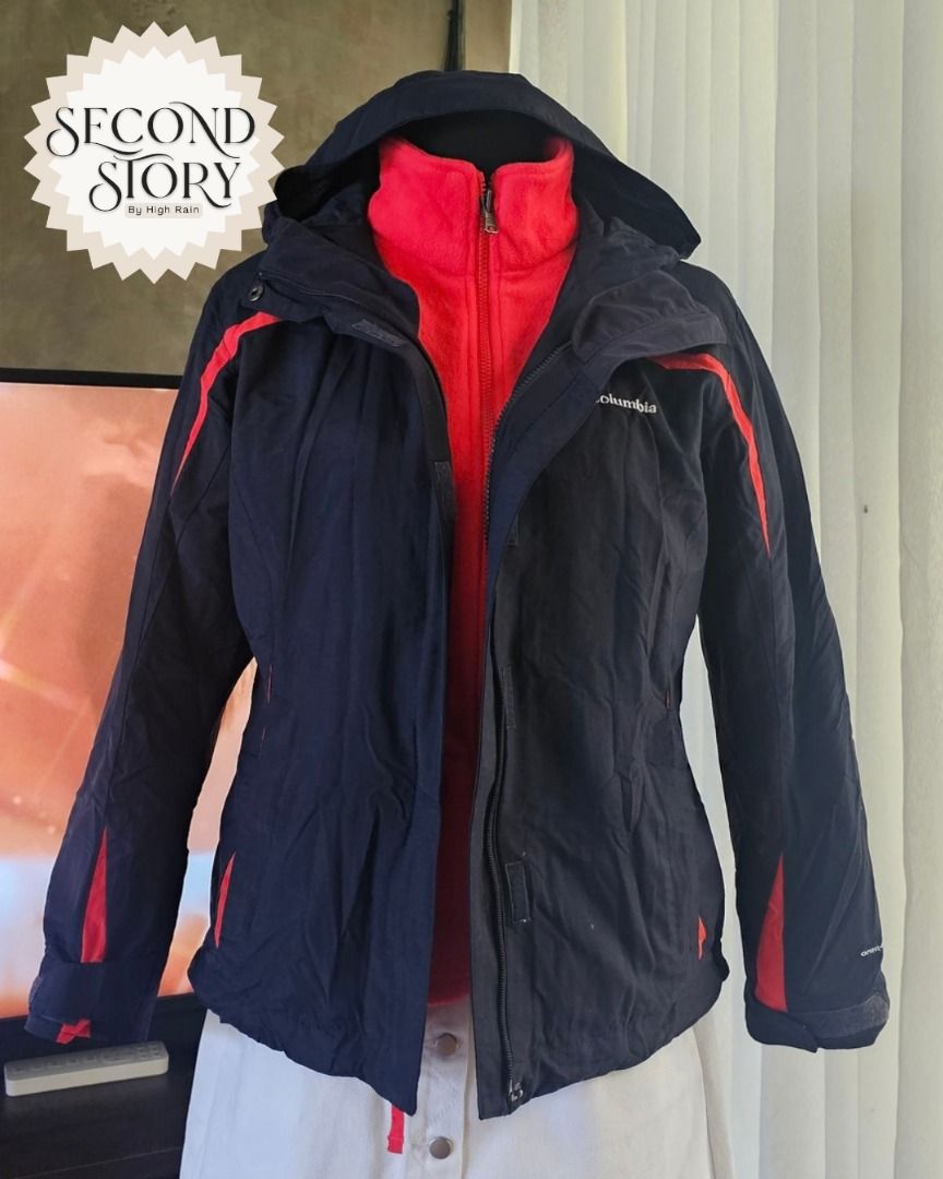 Columbia Interchange Red Fleece Jacket Size M (Category: Coats, Jackets and Outerwear) located in Cavite. Submitted by secondstorybyhighrain (Listing ID 1465599543, Image 3). Description: - Brand: Columbia Interchange - Color: Bright Pink - Material: Soft textured fleece - Features: Full zip closure, stand collar, embroidered logo on chest - Condition: Great layer for cooler weather B 17 L 23 ADDITIONAL DISCOUNT WHEN BOUGHT WITH OUTER LAYER.