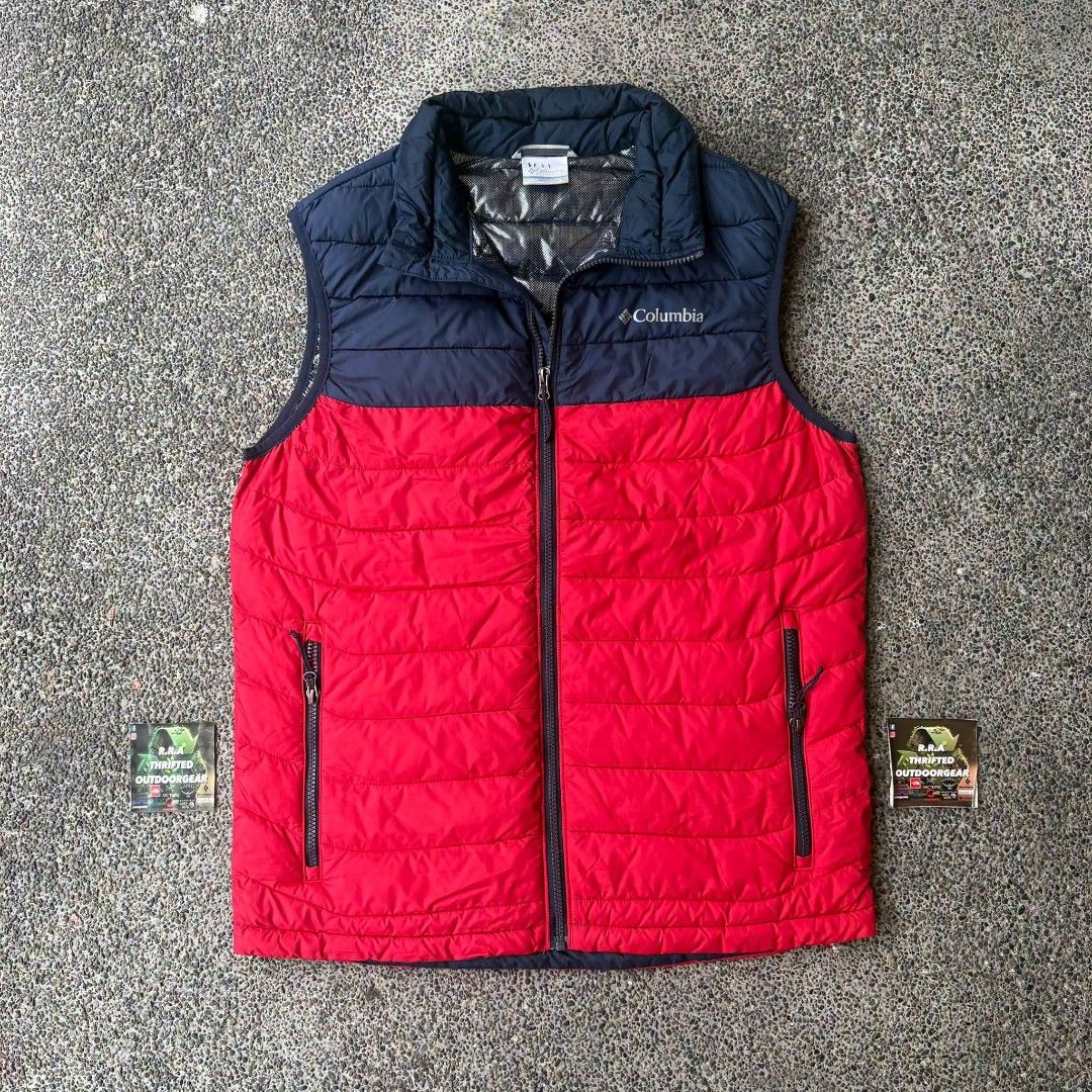 Columbia Men's Powder Lite Vest (Category: Vests) located in Caloocan City. Submitted by rjlthrifts (Listing ID 1465695582, Image 1). Description: Columbia Men's Powder Lite Vest Omni-Heat engineered with a streamlined, body-skimming cut designed to minimize cold drafts while retaining core torso mobility. Excellent Condition Color Rate 10/10 L on Tag 28.5 Length 22 Width No issue. Price. 1,980 Loc. South Caloocan Courier. J&T And Flash Express.