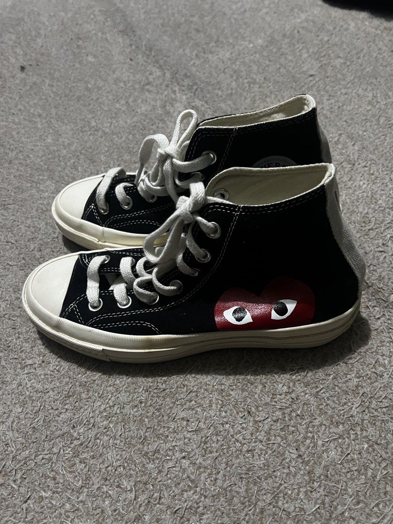 Comme des Garçons Play x Converse Chuck 70 (Category: Sneakers) located in Mexico. Submitted by iseemiyakee. (Listing ID 1465593896, Image 3). Description: Mens 5.5 Womens 7.5 Eur 38 Cm 24.5 .