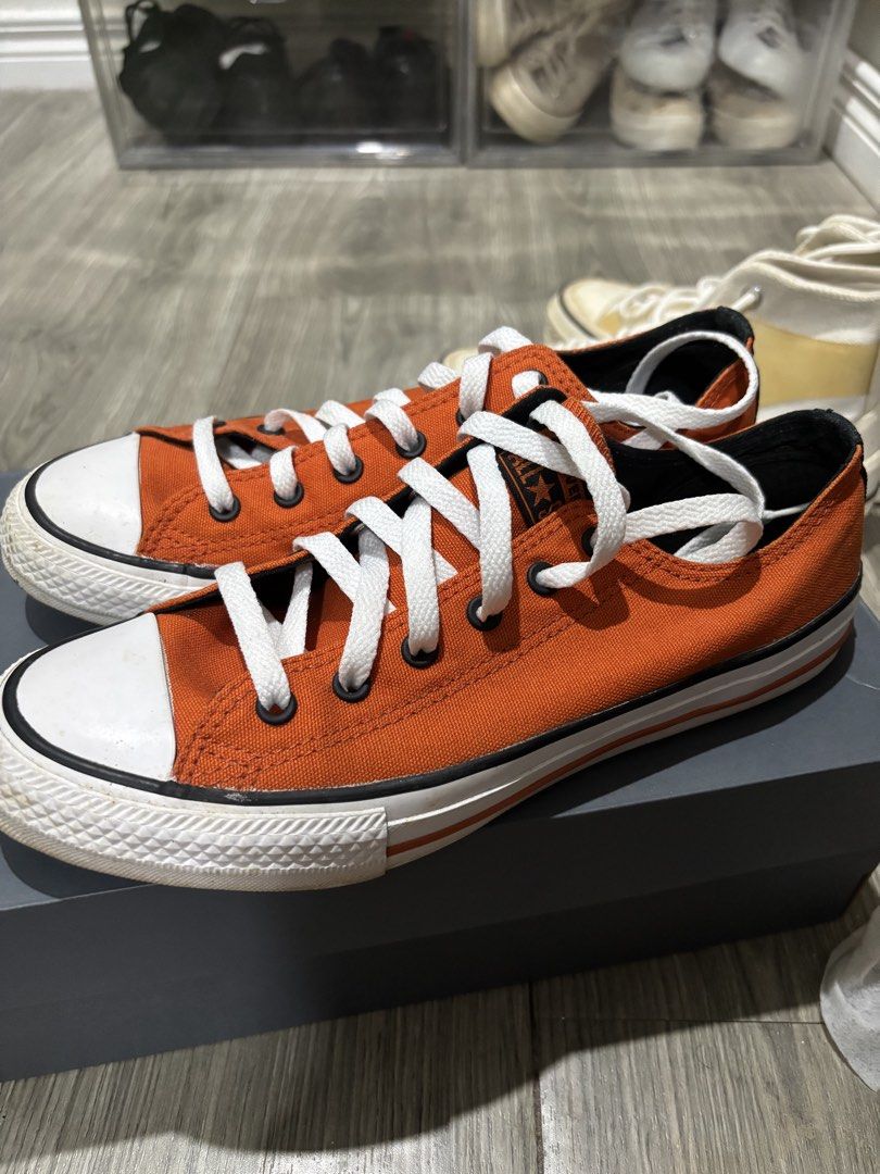 Converse Chuck Taylor All Star Low Orange (Category: Sneakers) located in San Pablo. Submitted by loved.goods0501 (Listing ID 1465696151, Image 3). Description: Brand: Converse EUR 38/ US 5.5/ UK 5/ 23.5cm Style: Low-top sneakers no box, just shoes.