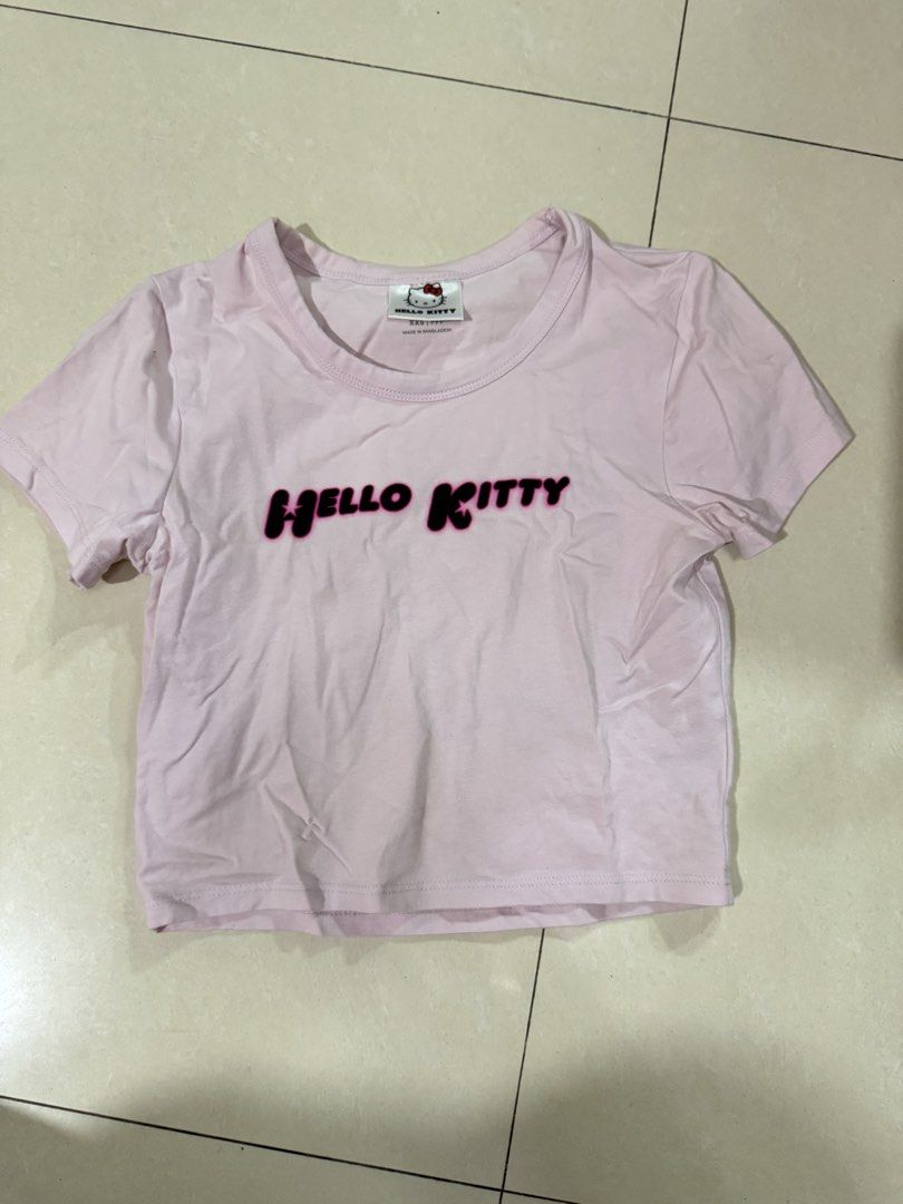 Cotton On Sanrio Hello Kitty Pink Micro Tee XXS (Category: Shirts) located in Quezon City. Submitted by sweetlyluxe (Listing ID 1465619178, Image 1). Description: - Brand: Cotton On (Official 2024 Sanrio Licensed Merch) - Style: Light pink micro tee with front Kitty graphic - Fit: XXS, tight and cropped - Material: Soft and stretchy cotton - Perfect for pairing with high-waisted jeans or skirts!.