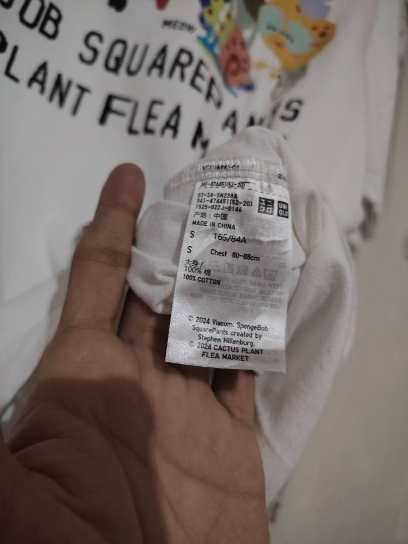 CPFM x UT x SPONGEBOB COLLABORATION TEE // Medium (Category: Tshirts & Polo Shirts ) located in Legazpi City. Submitted by urbangarmentsarch4500 (Listing ID 1465692168, Image 3). Description: CPFM x UT x SPONGEBOB COLLABORATION TEE Good As New Fit Medium W 20 L 26 NO ISSUE👾 GRAB 650 (Automatically YOURS)⛓️ --- ‼️w/ FREE STICKERS FOR EVERY PURCHASE⁉️ 🛒🛒🛒 BUY. SELL. TRADE. CONSIGN🗣️🤝🏼 BLESS THY HUSTLE! 🧿✨.