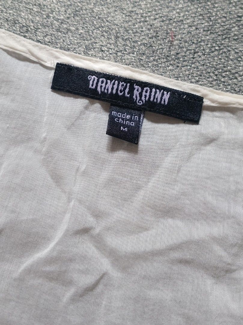 cream white daniel rainn translucent top (Category: Longsleeves) located in Muntinlupa City. Submitted by casclosets (Listing ID 1465669788, Image 3). Description: cream white daniel rainn translucent top flaws: none *washed and ironed before shipping :)).