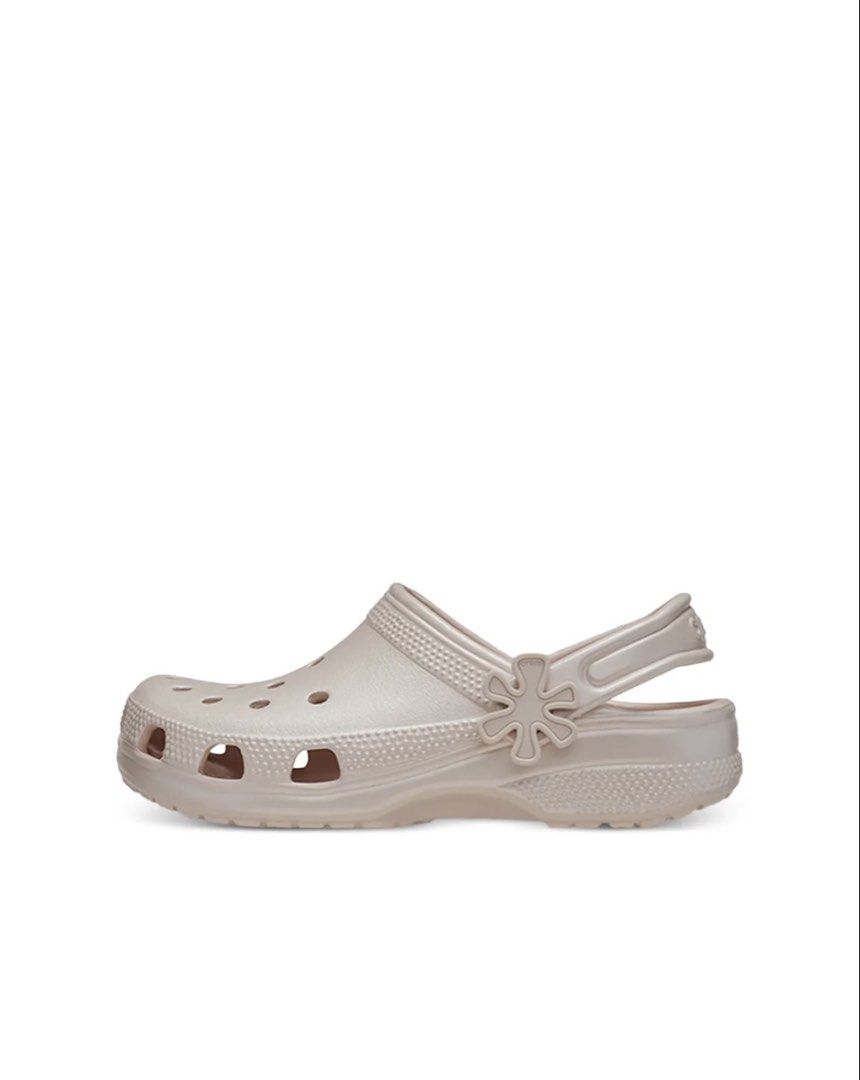 Crocs Classic Pearl Clogs Toddler Size C7 (Category: Babies & Kids Fashion) located in Santa Teresita. Submitted by iksluxuries2 (Listing ID 1465686848, Image 3). Description: - Authentic Crocs clogs in a sweet pearl pink shade - Size: C7 (EUR 23-24) - Condition: Brand new with original store tags attached - Design: Classic slip-on style with top ventilation holes and an adorable flower charm on the pivot strap - Perfect for toddlers and little k
