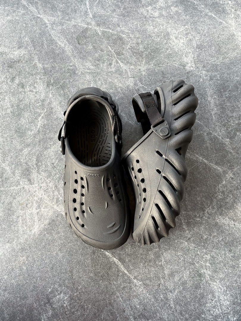 Crocs Echo Clog Sandals (Category: Casual Shoes) located in Butuan. Submitted by jacobfrost (Listing ID 1465684063, Image 3). Description: Crocs Echo Clog Sandals Best fit 8.5 us mens Excellent condition Almost no issue ₱1,300 🏷️.