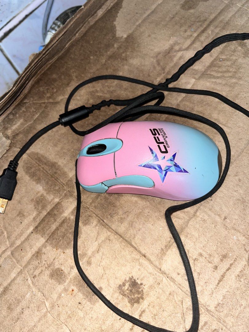 Crossfire Stars CFS Wired Gaming Mouse Pink Blue (Category: Mouse & Mousepads) located in Manila. Submitted by ashwenn (Listing ID 1465754415, Image 1). Description: Baka matripan nyo, cfs mouse 1.1 No issuee Sign of usage Loc manila paco pandacan Can do ship through jnt lalamove or meet up!.