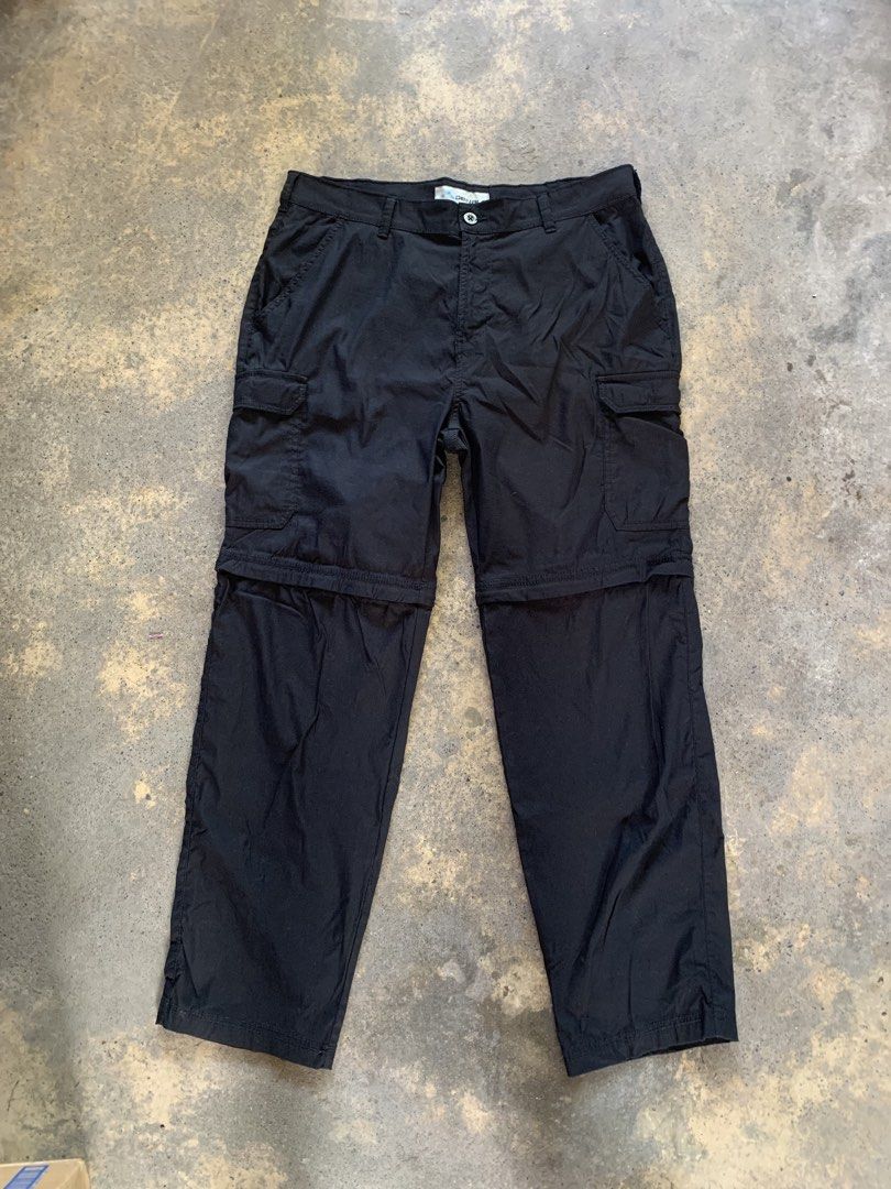 Denali Convertible Cargo Pants Black (Category: Trousers) located in Manila. Submitted by thriftnivee (Listing ID 1465688784, Image 2). Description: - Brand/Model: Denali Zip-Off Cargo Pants - Color: Solid Black - Versatile 2-in-1 Design: Easily converts from pants to shorts with zippers above the knees - Storage: Multiple utility pockets on the sides and thighs - Fit: Classic button closure with belt loops - Material: Lightweight and comfortable