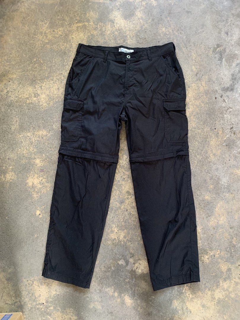 Denali Convertible Cargo Pants Black (Category: Trousers) located in Manila. Submitted by thriftnivee (Listing ID 1465688784, Image 1). Description: - Brand/Model: Denali Zip-Off Cargo Pants - Color: Solid Black - Versatile 2-in-1 Design: Easily converts from pants to shorts with zippers above the knees - Storage: Multiple utility pockets on the sides and thighs - Fit: Classic button closure with belt loops - Material: Lightweight and comfortable