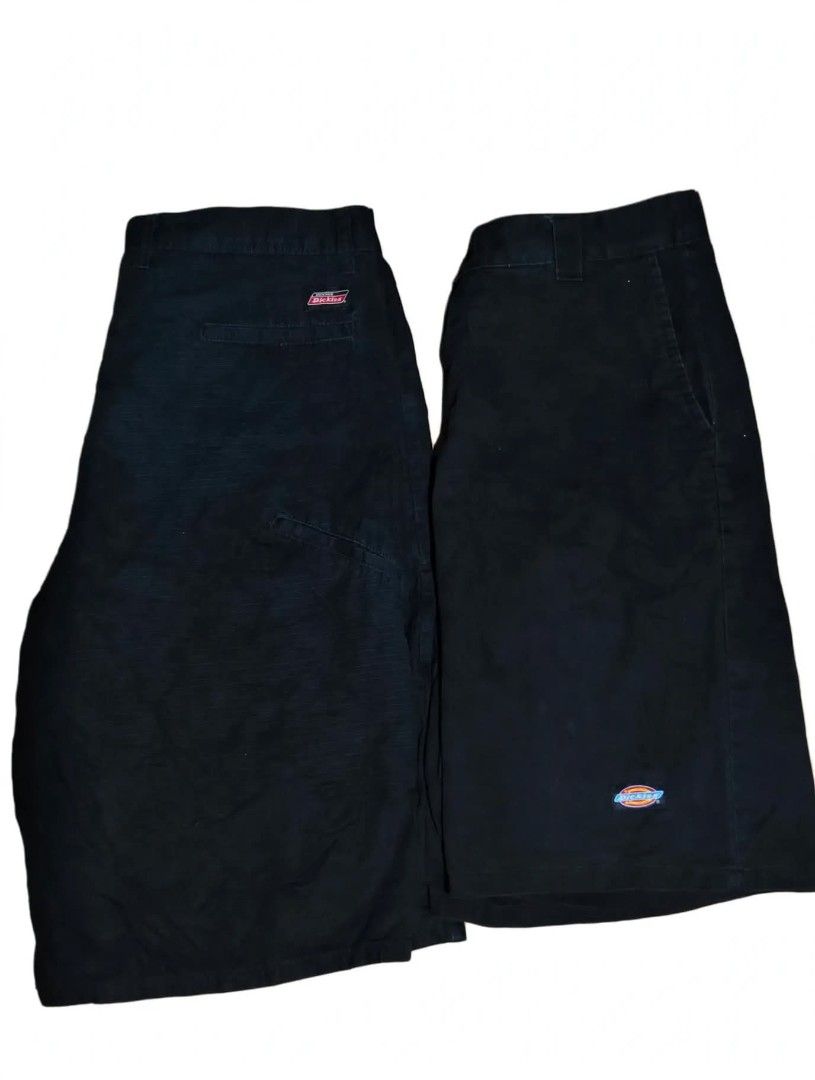 Dickies Black Work Shorts Mens (Category: Shorts) located in Manila. Submitted by vastpenguin.fe4763 (Listing ID 1465678789, Image 1). Description: - Bundle of 2 classic black Dickies work shorts - Durable and tough fabric made for daily wear or skating - Features standard pockets and belt loops - Iconic Dickies logo tag on the back pocket and near the hem - Standard fit (tag size not indicated) OPEN FOR SPLIT.