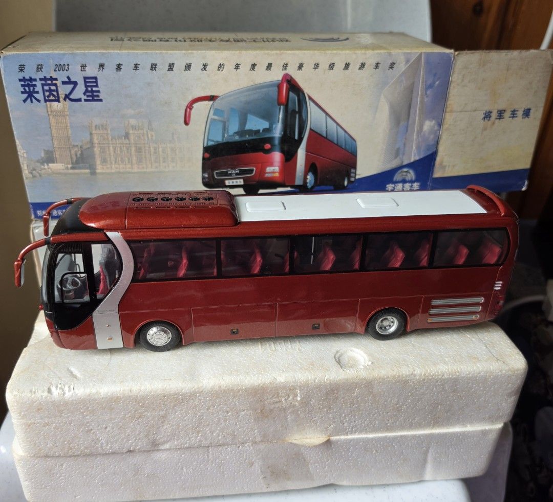 Diecast Yutong Man Bus (Category: Action & Battle Toys) located in Baguio. Submitted by shellcollector (Listing ID 1465641613, Image 2). Description: 1/42 scale diecast model box for the Yutong MAN Lion's Star (Rhine Star) ZK6120R41 luxury tourist coach 3500 Pesos Baguio shipping.