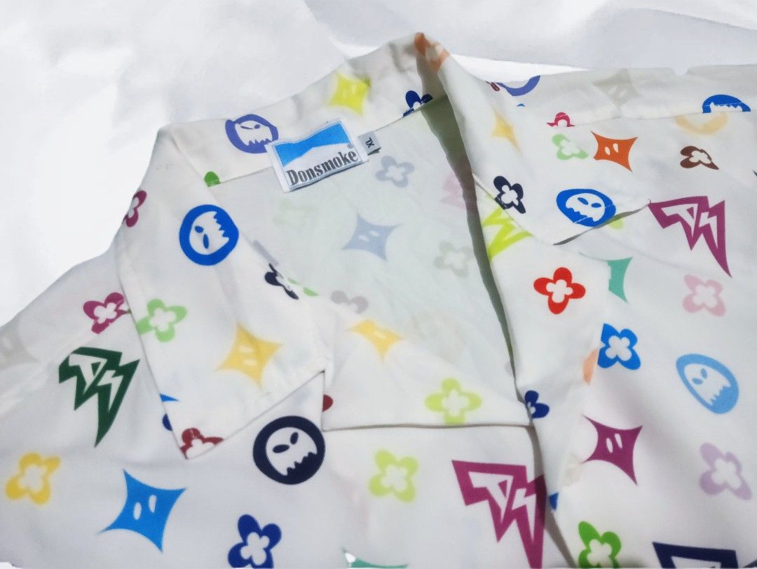 DONSMOKE MULTI-COLOR MONOGRAM BUTTON DOWN SHIRT (Category: Formal Shirts) located in Davao. Submitted by nevar07 (Listing ID 1465664111, Image 3). Description: SIZE: XL DIMENSION: W25.5 X L30.5 INSPIRED BY LV MONOGRAM X TYLER EXCELLENT CONDITION ALMOST NEW DM TO PURCHASE 📥 𝐑𝐄𝐌𝐈𝐍𝐃𝐄𝐑: •𝐂𝐨𝐥𝐨𝐫 𝐦𝐚𝐲 𝐯𝐚𝐫𝐲 𝐝𝐮𝐞 𝐨𝐟 𝐭𝐡𝐞 𝐥𝐢𝐠𝐡𝐭𝐢𝐧𝐢𝐧𝐠 •𝐀𝐥𝐥 𝐢𝐭𝐞𝐦𝐬 𝐚𝐫𝐞 𝐭𝐡𝐫𝐢𝐟𝐭𝐞𝐝/𝐟𝐫𝐨m 𝐮𝐤𝐚𝐲 𝐛𝐚𝐥𝐞. 𝐋𝐢𝐦𝐢𝐭 𝐚𝐧𝐝 �