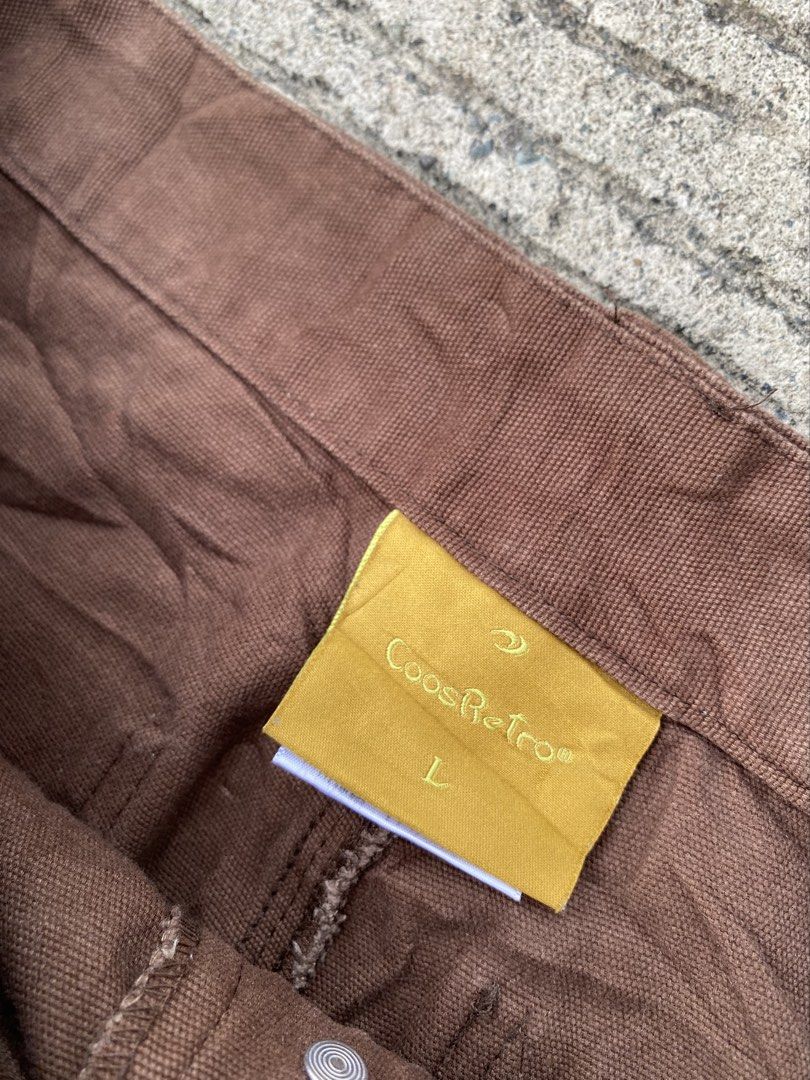 DOUBLE KNEE CARPENTER PANTS (Category: Jeans) located in Cebu City. Submitted by arsenyong (Listing ID 1465701283, Image 2). Description: Waist:28-30 Length :38 Hem :8 Very good condition No issue Choco brown color way .