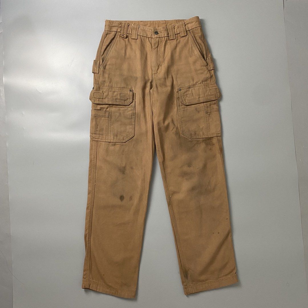 DULUTH 👖| Tan Relaxed Fit Cargo Work Pants (Category: Jeans) located in Bulacan. Submitted by orc.ph (Listing ID 1465690575, Image 1). Description: DULUTH 👖| Tan Relaxed Fit Cargo Work Pants Material Used: 100% Cotton - Tan - Cargo - Wide-Leg -Straight Silhouette - Belt Loop Attached - Zipper and Button Closure - Multi Pockets - Streetwear -Baggy - Work Wear -Size: M -Waistline: 32” -Length: 44” -Thighs: 12” -Leg Opening: 9” -Rise: 13” Model: ‘
