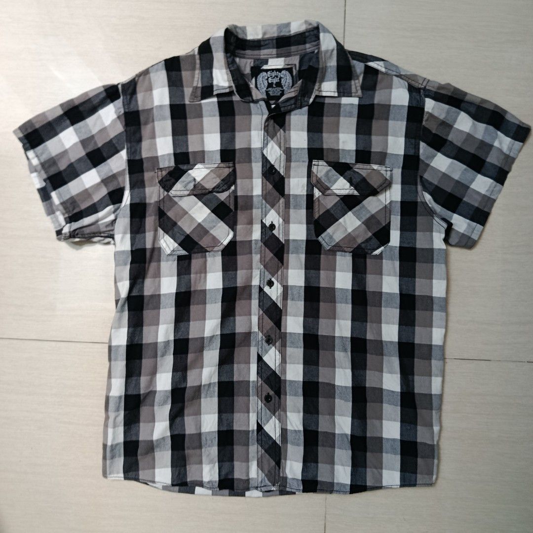 Eighty Eight Plaid Button Up Short Sleeve Shirt (Category: Shirts) located in Manila. Submitted by jerrykyle (Listing ID 1465674547, Image 1). Description: Width - 23 Length - 29 100% Cotton Made in Vietnam Ways of getting the item: Pick up or Meet up ( 📍Pampanga) J&T Express Delivery.