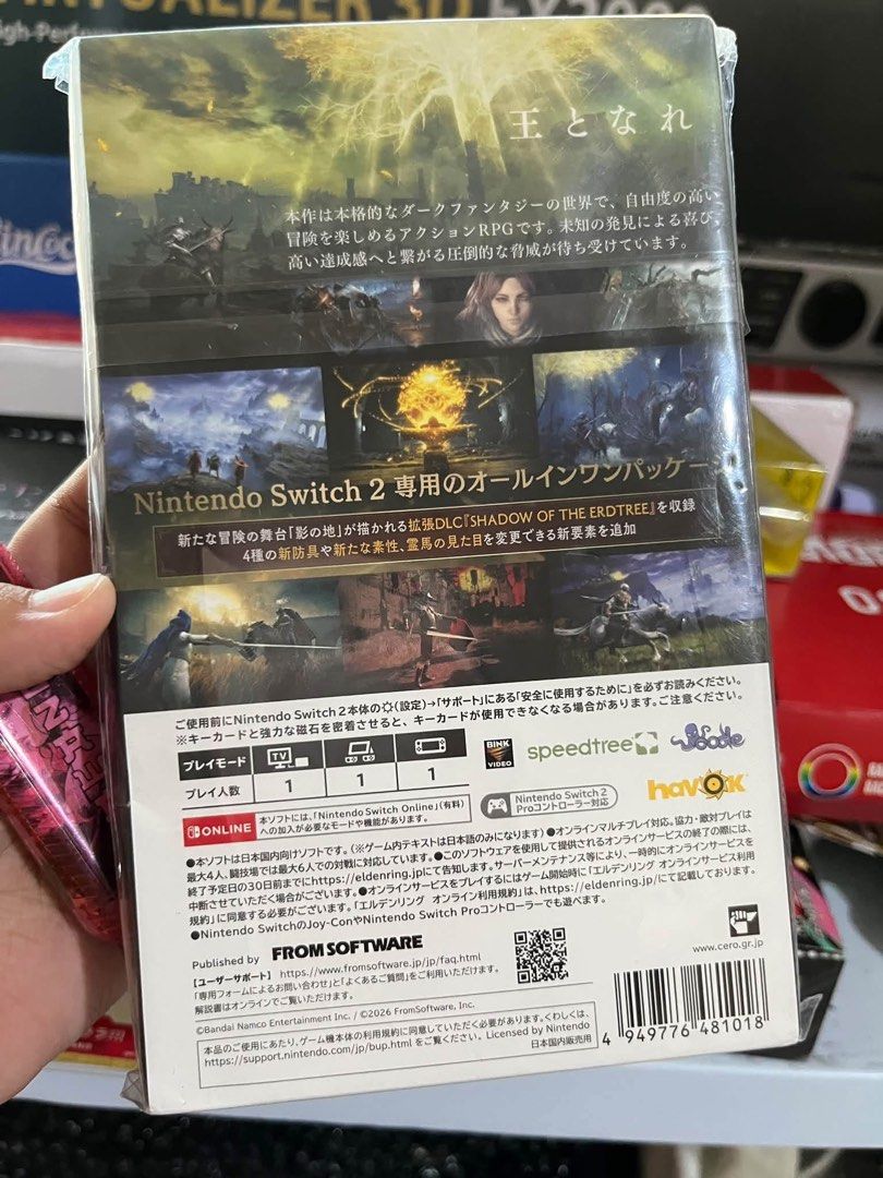 Elden Ring Tarnished Edition JP Version (Category: Nintendo) located in Batangas. Submitted by thrift.lab (Listing ID 1465682632, Image 2). Description: Elden Ring Tarnished Edition JP Version Brand new with unused code Please take note: Game Audio is English. But subtitles/in game menus are all in JP since this is a JP Version cartridge Selling for only 3.5k Tanauan, Batangas loc Can ship thru LBC/J&T/Lalamove 📩DM.