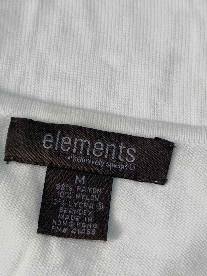 Elements Exclusively Spiegel (Category: Dresses) located in Tacloban City. Submitted by agnescthrifted98 (Listing ID 1465661617, Image 3). Description: no major issue no stain or pinhole dimes 19X31 inches.