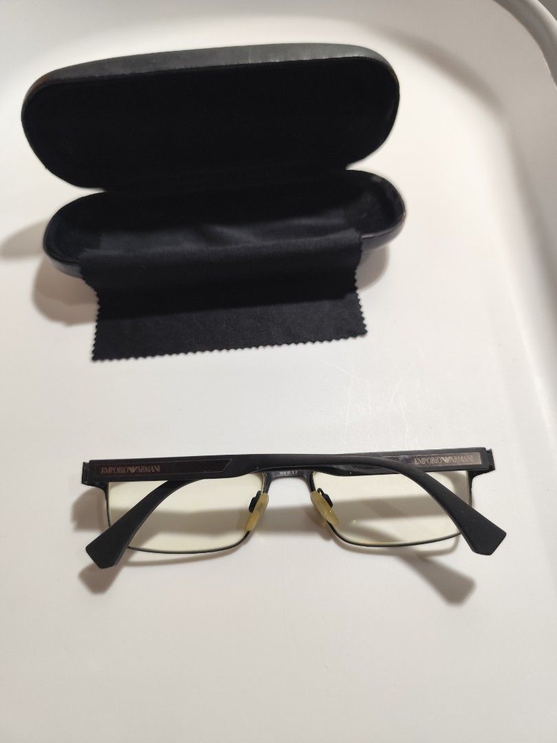 Emporio Armani Frame (Category: Sunglasses & Eyewear) located in Cebu City. Submitted by icoolectnsellect (Listing ID 1465725320, Image 2). Description: Issue:Minor Scratches Dirt and RX lens. Bought at Garage Sale. Authenticity not Guaranteed, di ko alam if legit or Fake. Buy @ your own Risk. All EyeGlasses or Sun Glasses ay may Grado or Prescription Glasses. Please be careful para di masira mata nyo, you can change the lens and frame na lng kun