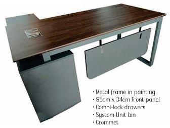 Executive table w/ L-shape | workstation | QAULITY SUPPLIER (Category: Office Furniture & Fixtures) located in Quezon City. Submitted by 09450727273 (Listing ID 1465622583, Image 3). Description: OFFICE FURNITURE | FAST PRODUCTION | SHORT LEAD TIME Upgrade your workspace with quality office furniture — available for bulk orders, supply, and installation. PRODUCTS AVAILABLE: • Office Partition • Linear Workstations • Office Tables • Office Chairs 