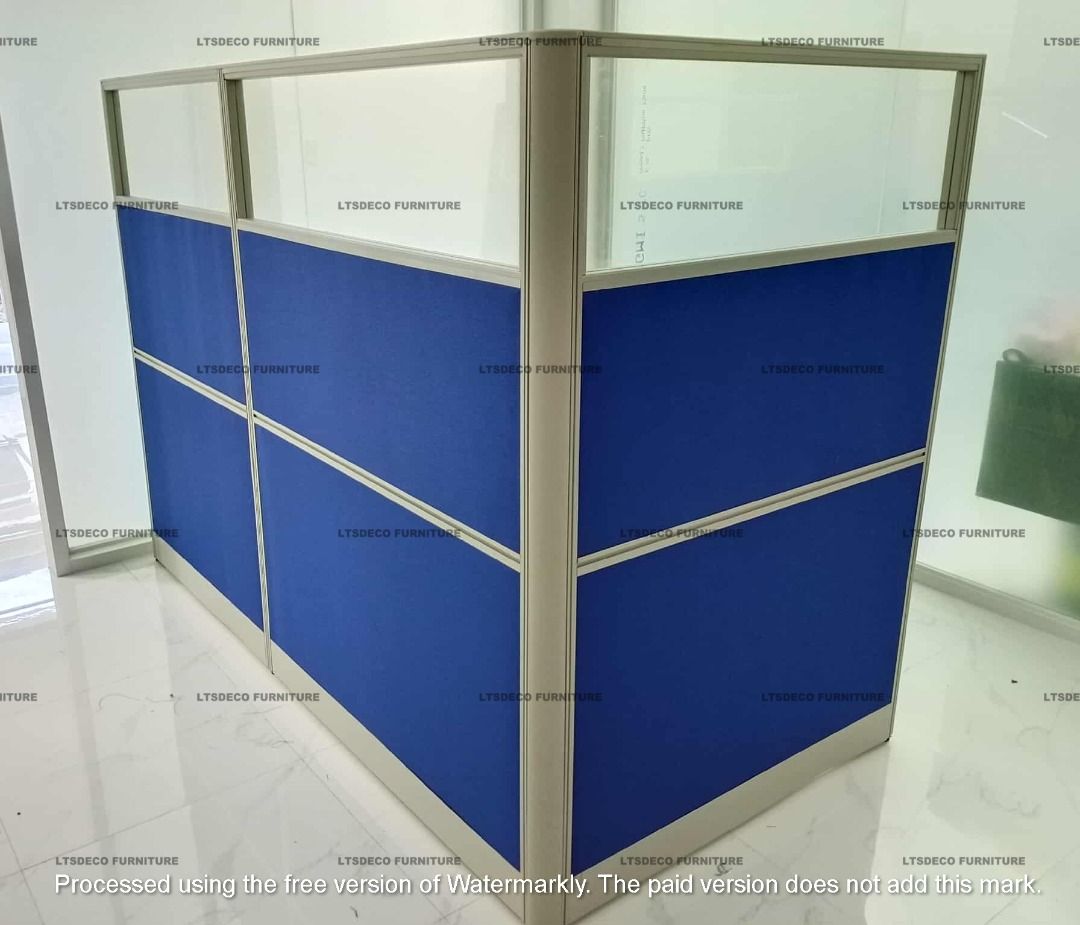 FABRIC WITH GLASS WORKSTATION OFFICE PARTITION (Category: Office Furniture & Fixtures) located in Quezon City. Submitted by meril.ltsdeco09 (Listing ID 1465601896, Image 2). Description: 📌Please note: Prices shown are for reference only 📌STARTING PRICE: ₱4,500 Actual price may vary depending on size, material, quantity, and specifications. LTSDECO Home and Office Furniture Trading MANUFACTURER • FABRICATOR • SUPPLIER 📲 V i b e r : +63 923 841 