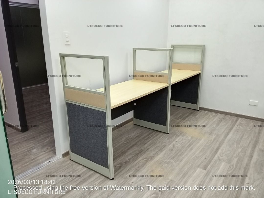 FABRIC WITH GLASS WORKSTATION OFFICE PARTITION (Category: Office Furniture & Fixtures) located in Quezon City. Submitted by meril.ltsdeco09 (Listing ID 1465602134, Image 2). Description: 📌Please note: Prices shown are for reference only 📌STARTING PRICE: ₱4,500 Actual price may vary depending on size, material, quantity, and specifications. LTSDECO Home and Office Furniture Trading MANUFACTURER • FABRICATOR • SUPPLIER 📲 V i b e r : +63 923 841 