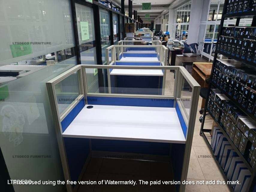 FABRIC WITH GLASS WORKSTATION OFFICE PARTITION (Category: Office Furniture & Fixtures) located in Quezon City. Submitted by gel-4297 (Listing ID 1465606400, Image 3). Description: LTSDECO Home and Office Furniture Trading MANUFACTURER • FABRICATOR • SUPPLIER Looking for office furniture, modular partitions, workstations, or customized furniture? We can help! LTSDECO Home and Office Furniture Trading is a trusted manufacturer, fabricator, and supp