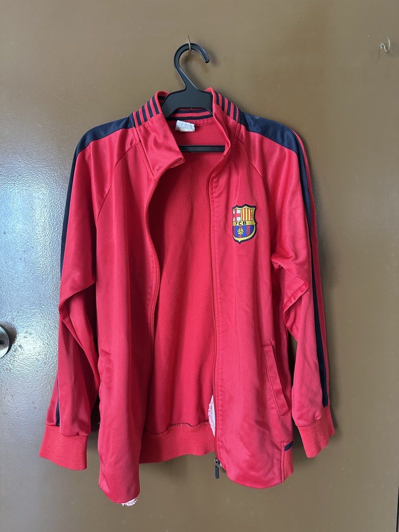 FCB Red Jacket (Category: Coats, Jackets and Outerwear) located in Manila. Submitted by min4declutter (Listing ID 1465632704, Image 2). Description: Fits xs-s.