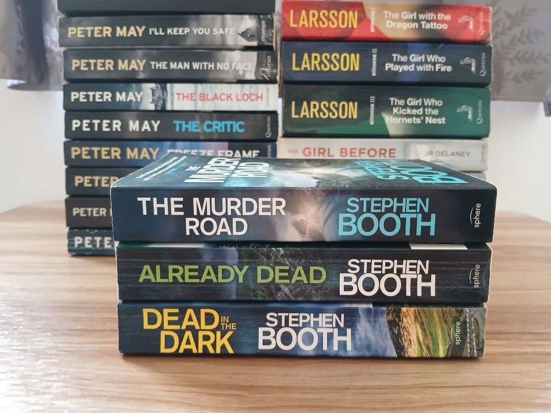 For take all books (14pcs) (Category: Storybooks) located in Puerto Princesa. Submitted by enjeruru (Listing ID 1455739770, Image 3). Description: RFS: Decluttering books to free up bookshelves. DM me for book condition. 📚David Baldacci Saving Faith Long Road to Mercy A Calamity of Souls 📚Peter May I'll Keep you safe The Man with no face The Black Loch The Critic Freeze Frame Cast Iron Lewis Man The Chessmen 📚Stephen Booth The Murder Road Alre