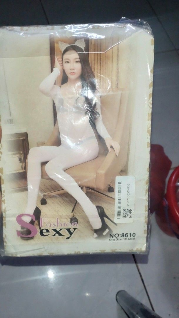 Full body sexy stocking (Category: Undergarments & Loungewear) located in Valenzuela. Submitted by diane.35 (Listing ID 1465657937, Image 2). Description: - Item:fashion sexy full body stocking - Model: NO:8610 - Size: One size fits most with soft, stretchy material - Condition: Brand new, sealed in original packaging bag - Details: Includes original barcode sticker and product number label on the top right corner - Perfect, versatile addition to
