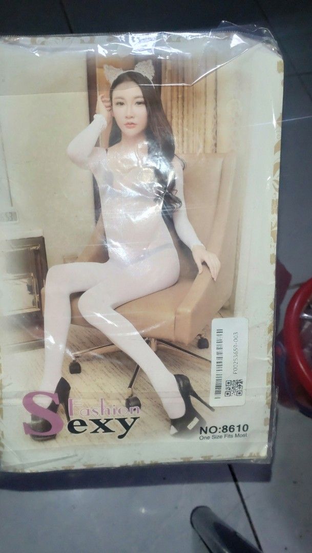Full body sexy stocking (Category: Undergarments & Loungewear) located in Valenzuela. Submitted by diane.35 (Listing ID 1465657937, Image 1). Description: - Item:fashion sexy full body stocking - Model: NO:8610 - Size: One size fits most with soft, stretchy material - Condition: Brand new, sealed in original packaging bag - Details: Includes original barcode sticker and product number label on the top right corner - Perfect, versatile addition to