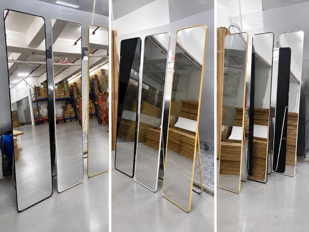 Full Length Mirror (Category: Mirrors) located in Manila. Submitted by marilynabo789 (Listing ID 1465689456, Image 1). Description: ✨ FULL-LENGTH MIRROR — ELEGANT & MODERN! ✨ Upgrade your space with a sleek full-body mirror perfect for your bedroom, dressing area, salon, boutique, or shop. 🪞✨ 🤎 Elegant minimalist design 🤎 Full-length view 🤎 Perfect for outfit checks & OOTD 🤎 Stylish addition to any room 🤎 Available in Black, Silver & Gold �