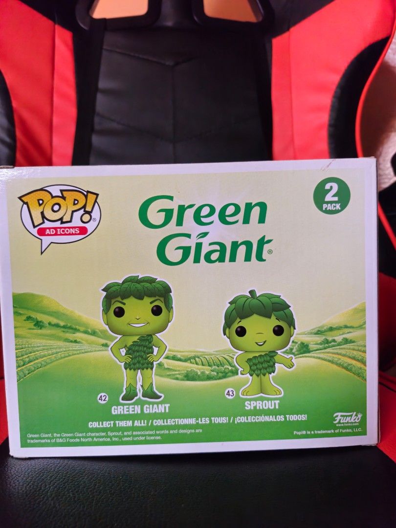 Funko Pop Ad Icons Green Giant & Sprout 2-Pack (Category: Designer & Blind Box Toys) located in Manila. Submitted by lirililarila_thew (Listing ID 1465580348, Image 2). Description: - Item: Funko Pop Ad Icons 2-Pack (Green Giant & Sprout) - Numbers: #42 and #43 - Sticker: Special Edition window box sticker - Condition: Brand new in original packaging with clear display - Perfect for: Funko collectors and pop culture fans - Meetup / Shipping optio