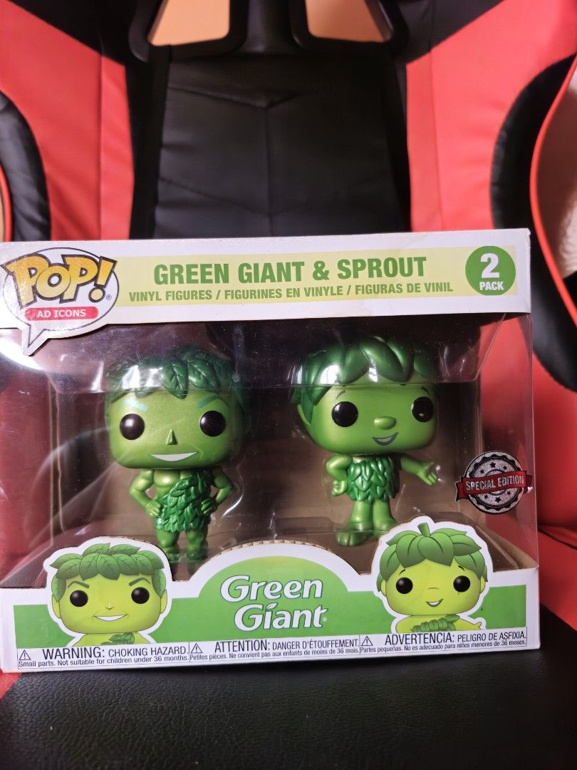 Funko Pop Ad Icons Green Giant & Sprout 2-Pack (Category: Designer & Blind Box Toys) located in Manila. Submitted by lirililarila_thew (Listing ID 1465580348, Image 1). Description: - Item: Funko Pop Ad Icons 2-Pack (Green Giant & Sprout) - Numbers: #42 and #43 - Sticker: Special Edition window box sticker - Condition: Brand new in original packaging with clear display - Perfect for: Funko collectors and pop culture fans - Meetup / Shipping optio