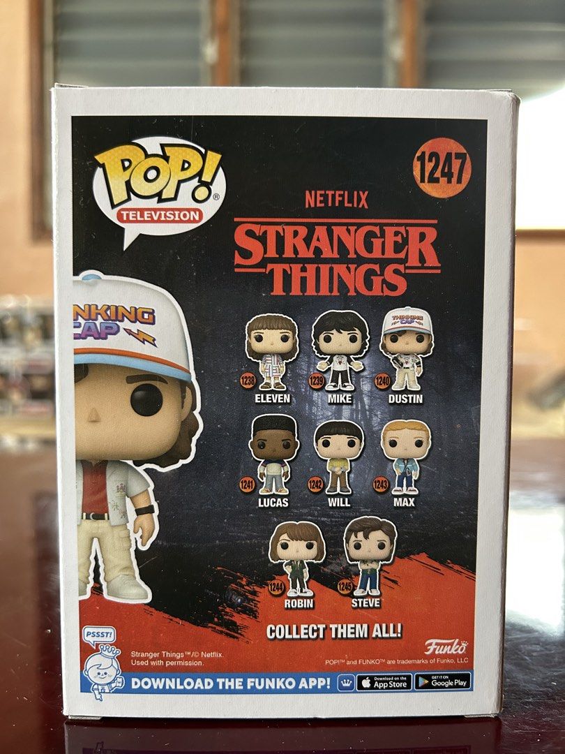 Funko Pop Stranger Things Lucas 1247 (Hot Topic Exclusive) (Category: Figurines & Statues) located in Tarlac. Submitted by giantolentino_6 (Listing ID 1465634147, Image 2). Description: Funko Pop Stranger Things Lucas 1247 (Hot Topic Exclusive) -NOOB -box condition (9/10) -comes with free used BOSS protector -will be shipped with sorter box and bubble wrap RFS: decluttering MOP: gcash/gotyme/seabank/maya MOD: J&T Meetups: Tarlac.