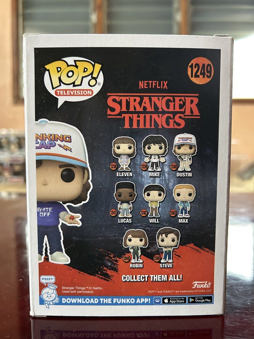 Funko Pop Stranger Things Lucas 1249 (Game Stop Exclusive) (Category: Figurines & Statues) located in Tarlac. Submitted by giantolentino_6 (Listing ID 1465634573, Image 2). Description: Funko Pop Stranger Things Lucas 1249 (Game Stop Exclusive) -NOOB -box condition (8.5/10) -comes with free used BOSS protector -will be shipped with sorter box and bubble wrap RFS: decluttering MOP: gcash/gotyme/seabank/maya MOD: J&T Meetups: Tarlac.