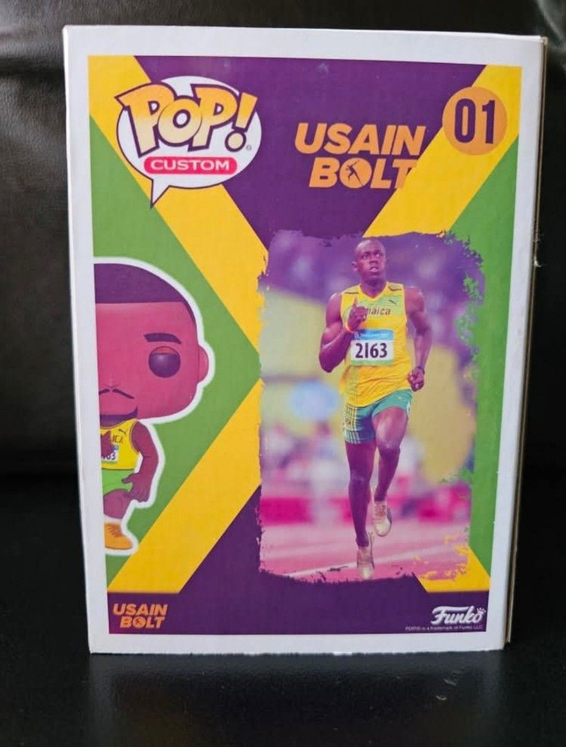Funko POP Usain Bolt signed with COA (Category: Designer & Blind Box Toys) located in Marikina City. Submitted by pandamanhoopz (Listing ID 1465696133, Image 3). Description: FS/NFT Custom Funko Pop NBA Usain Bolt - SIGNED w/ Beckett COA Get a piece of the Fastest Man Alive!! 8 Olympic Gold Medals Holds the world records in the 100m (9.58secs) & 200m (19.19secs) sprints, set in 2009. P20,000 Free used protector Loc: Marikina (weekends); SM Megama