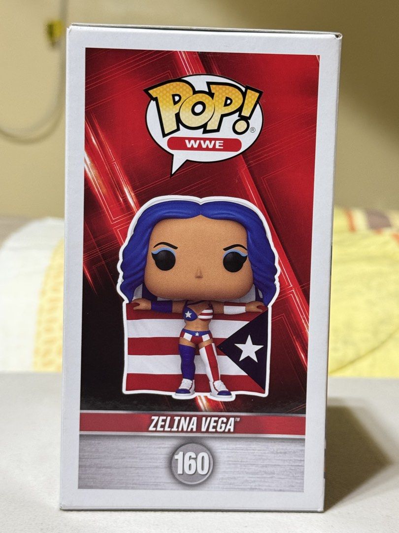 Funko Pop WWE - Zelina Vega Figure (Category: Figurines & Statues) located in Quezon City. Submitted by kingofatlantis (Listing ID 1465586794, Image 2). Description: Brand new Zelina Vega Funko Pop WWE figure. Box condition is mint. No issues. Payment via Gcash. Ships lalamove or J&T.