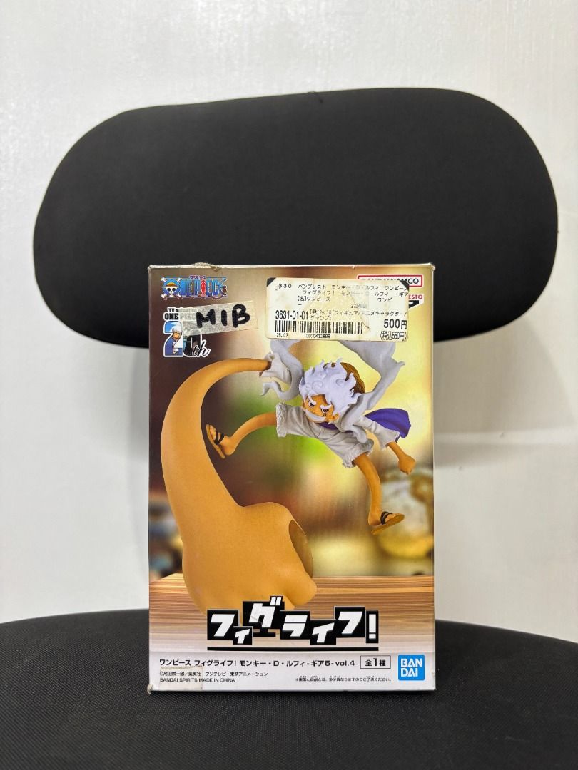 Gear 5 Luffy (Category: Figurines & Statues) located in Bulacan. Submitted by funkopatsaiyajin (Listing ID 1465669177, Image 1). Description: MIB - Mint in Box 📍 Location : SJDM Bulacan / North Caloocan 🚚 MOD : LBC / Lalamove / Grab Express / Drop&Go 💳 MOP : GCash / GoTyme / Maribank / Maya Express.