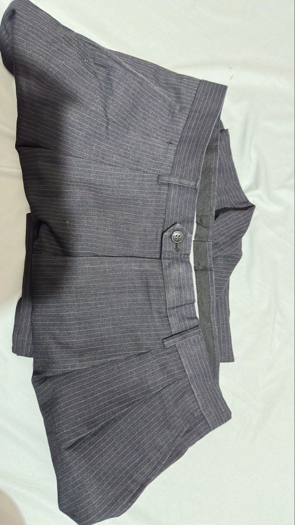 Giorgio Armani Trouser (Category: Other Bottoms) located in Manila. Submitted by kirayychii (Listing ID 1463112396, Image 3). Description: - In good condition - Pinstriped trousers - Best fit for 32-33 waist - Size 34 on tag - Wide fit - Unisex fit and design.