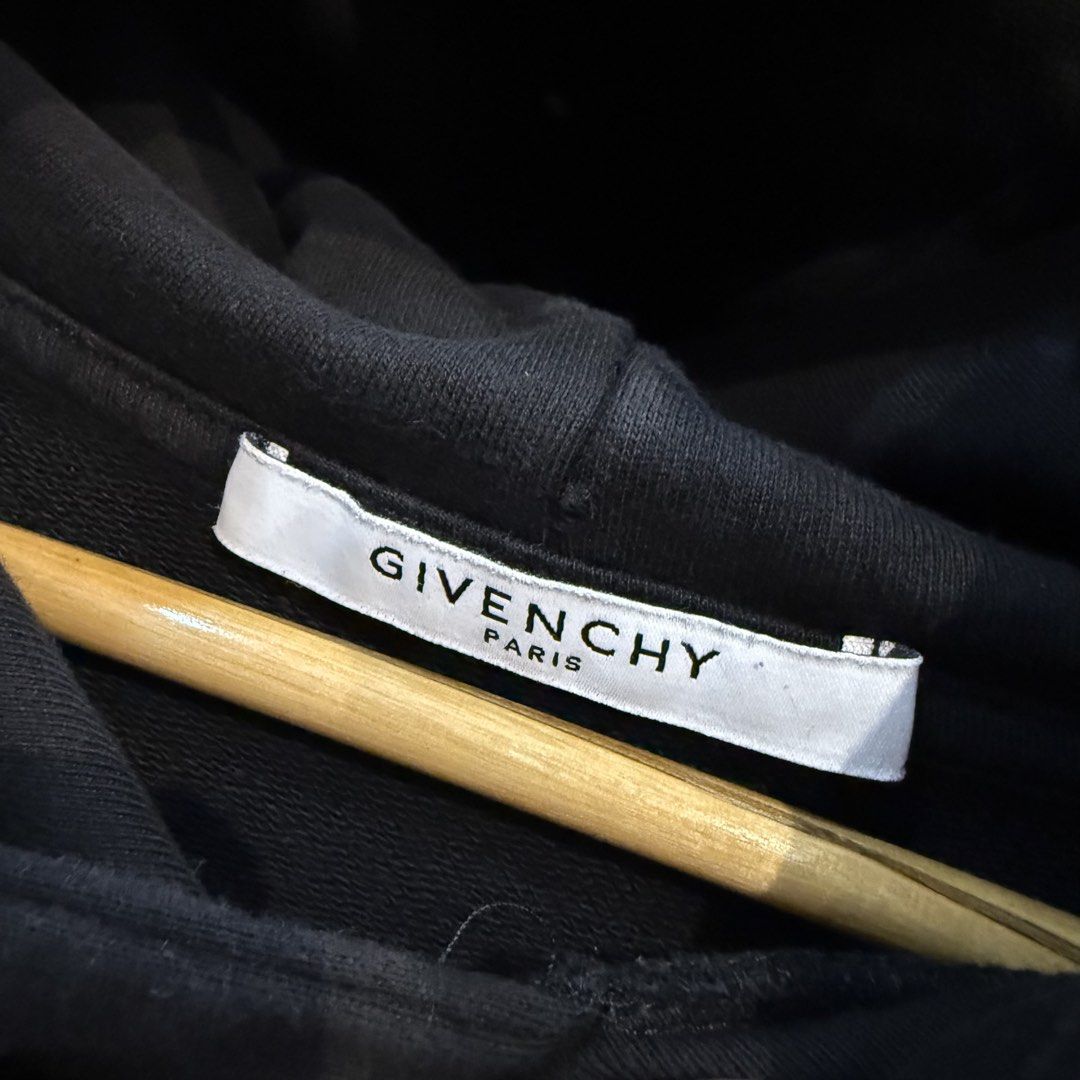 Givenchy Paris Black Rainbow Logo Hoodie (Category: Hoodies) located in Manila. Submitted by carbungcoalex (Listing ID 1465611388, Image 3). Description: GIVENCHY PARIS BLACK HOODIE 20 by 27 Excellent Condition Complete tags 2K CLAIM.