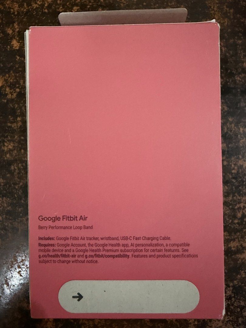 Google fitbit Air (berry) (Category: Wearables & Smart Watches) located in Manila. Submitted by princetonc97182 (Listing ID 1465603931, Image 2). Description: Bnew Dm me for more details/ pics. FitGear MNL (fb page).