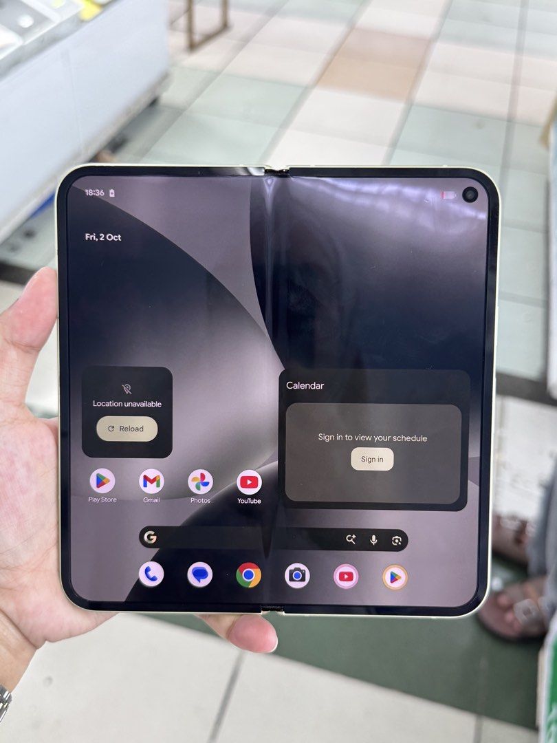 GOOGLE PIXEL 10 PRO FOLD 256GB FACTORY UNLOCK (Category: Google Pixel) located in San Juan City. Submitted by aynaagadgets (Listing ID 1465583189, Image 3). Description: GOOGLE PIXEL 10 PRO FOLD FACTORY UNLOCK OCTOBER 2026 STALL #: XB-07 FOR SALE | TRADE / SWAP PASS SA MGA SCAMMERS / THIRD PARTY (RFS: Buy and Sell) ⬇️DETAILS⬇️ •256 GB (Other storage is also available) •Green (Other color is also available but price may vary) •US Variant •95% Smoo