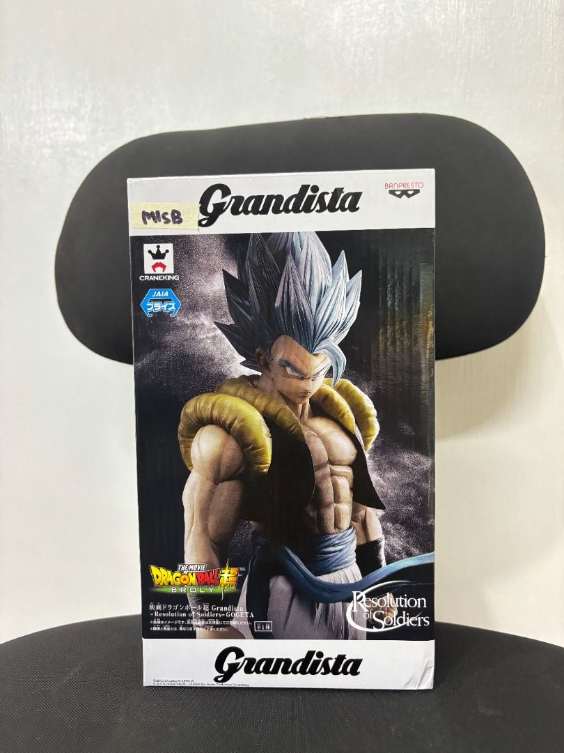 Grandista Gogeta Blue (Category: Figurines & Statues) located in Bulacan. Submitted by funkopatsaiyajin (Listing ID 1465670912, Image 1). Description: MISB - Mint in Sealed Box 📍 Location : SJDM Bulacan / North Caloocan 🚚 MOD : LBC / Lalamove / Grab Express / Drop&Go 💳 MOP : GCash / GoTyme / Maribank / Maya Express.